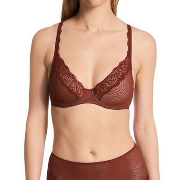 Natori Beyond UW Convertible Contour Bra 722286 In Chestnut/Cafe 30D - Picture 1 of 4